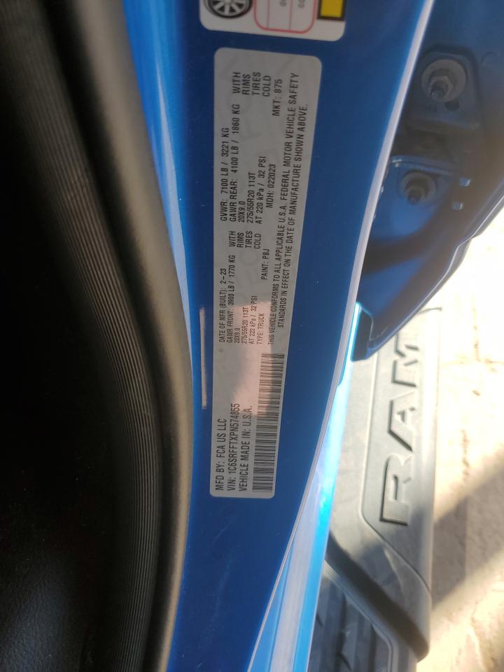 2023 Ram 1500 Big Horn/Lone Star VIN: 1C6SRFFTXPN574855 Lot: 90505405