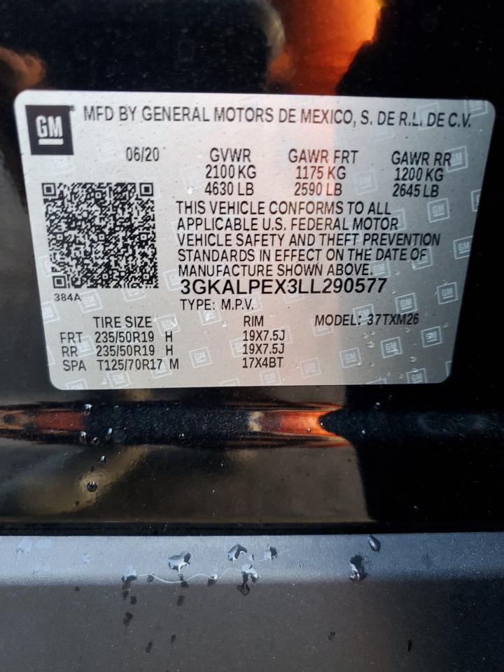 2020 GMC Terrain Slt VIN: 3GKALPEX3LL290577 Lot: 84596545