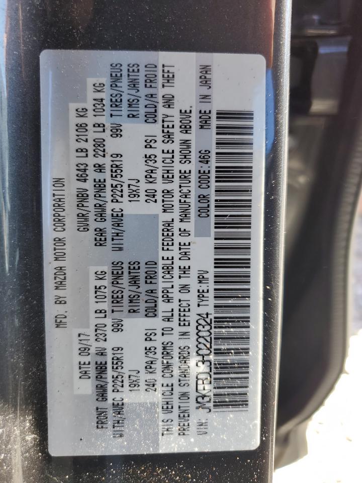 2017 Mazda Cx-5 Grand Touring VIN: JM3KFBDL3H0220324 Lot: 84403465