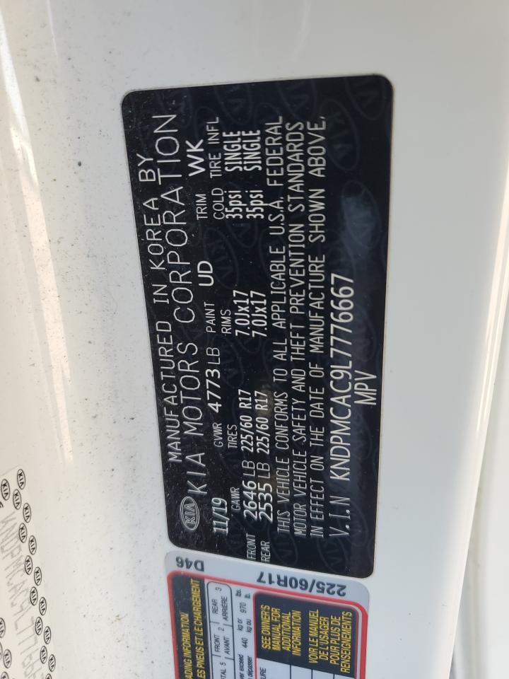 2020 Kia Sportage Lx VIN: KNDPMCAC9L7776667 Lot: 82211735