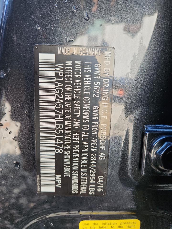 2017 Porsche Macan Gts VIN: WP1AG2A57HLB51478 Lot: 87110575