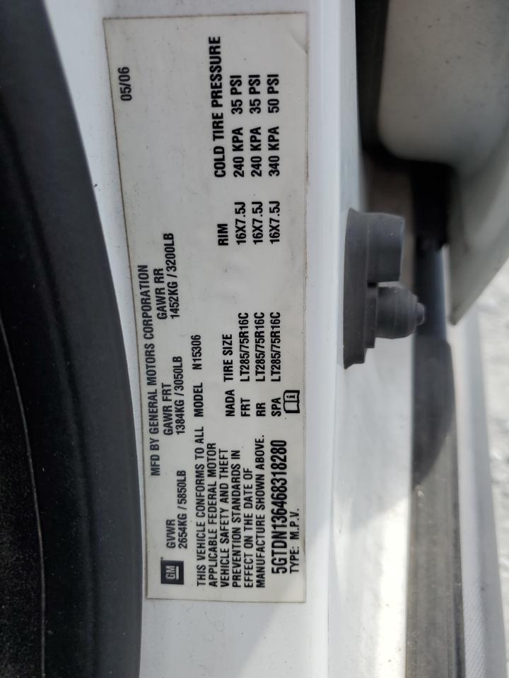 2006 Hummer H3 VIN: 5GTDN136468318280 Lot: 86777225