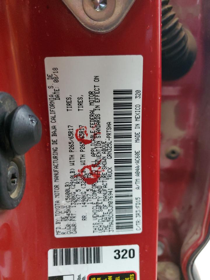 2018 Toyota Tacoma Double Cab VIN: 3TMAZ5CN3JM076941 Lot: 85291205