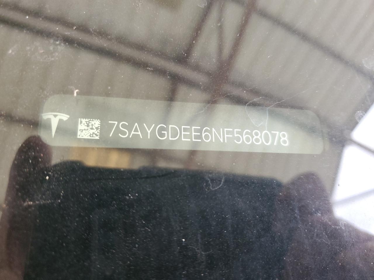 2022 Tesla Model Y VIN: 7SAYGDEE6NF568078 Lot: 93123795