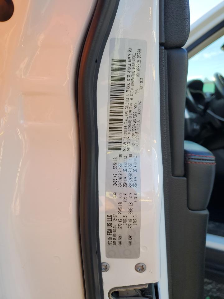 2017 Jeep Cherokee Trailhawk VIN: 1C4PJMBB2HW647378 Lot: 86664295