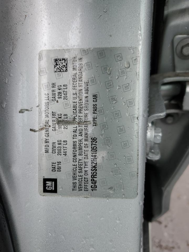 2017 Buick Verano Sport Touring VIN: 1G4PR5SK2H4105736 Lot: 86108875