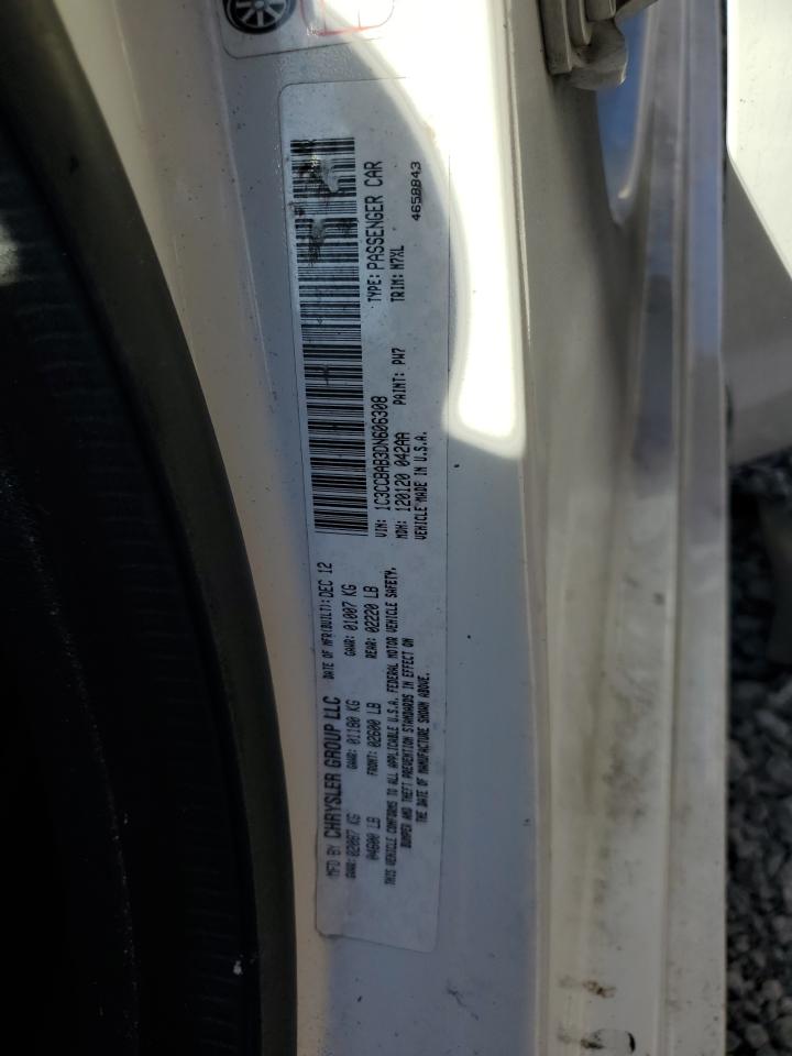 2013 Chrysler 200 Lx VIN: 1C3CCBAB3DN606308 Lot: 90599925