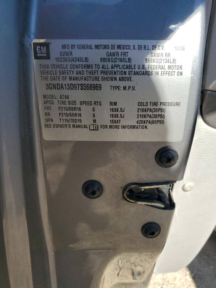 2007 Chevrolet Hhr Ls VIN: 3GNDA13D97S568969 Lot: 86773705