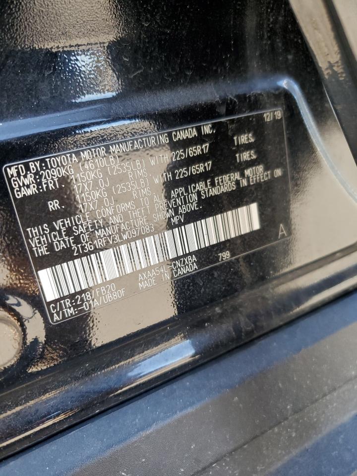2020 Toyota Rav4 Le VIN: 2T3G1RFV3LW097083 Lot: 84815475