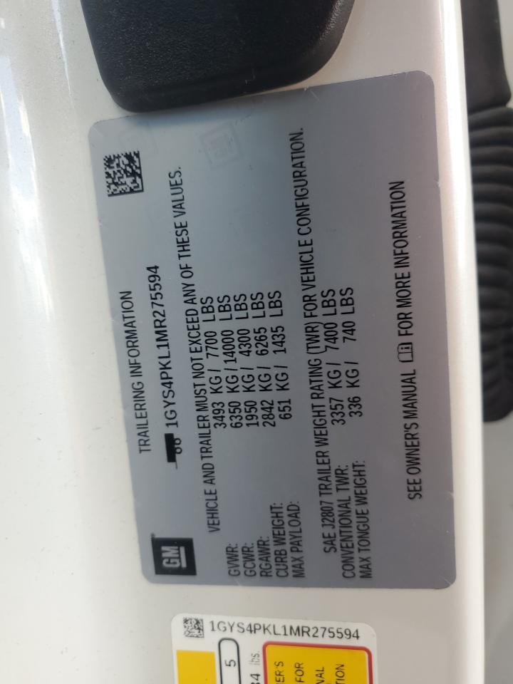 2021 Cadillac Escalade Esv Sport VIN: 1GYS4PKL1MR275594 Lot: 82361945