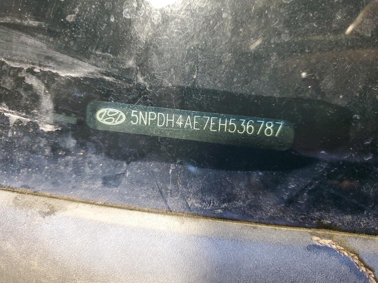 2014 Hyundai Elantra Se VIN: 5NPDH4AE7EH536787 Lot: 84444395