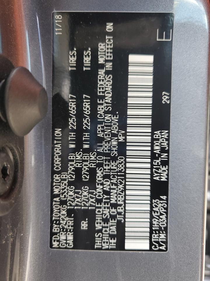 2019 Lexus Nx 300H VIN: JTJBJRBZ9K2113830 Lot: 86286035
