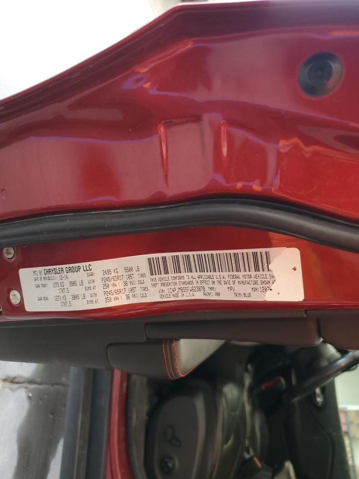 2015 Jeep Cherokee Trailhawk VIN: 1C4PJMBS5FW623878 Lot: 85137265