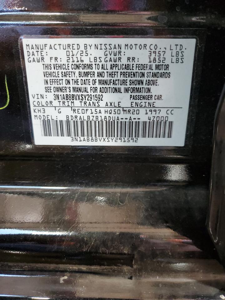 2025 Nissan Sentra S VIN: 3N1AB8BVXSY291592 Lot: 85125195