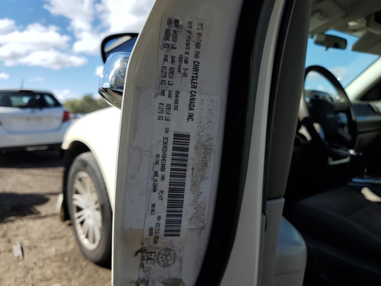 2009 Chrysler 300 Touring VIN: 2C3KA53V49H610460 Lot: 84465375