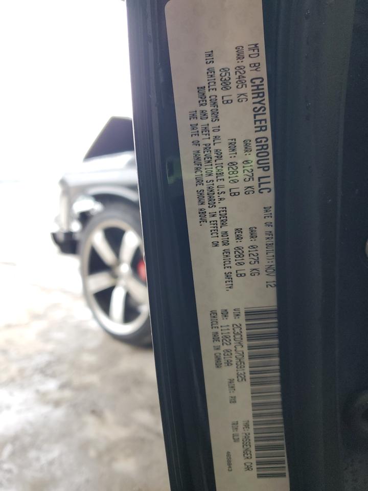 2013 Dodge Challenger Srt-8 VIN: 2C3CDYCJ7DH591325 Lot: 90308815