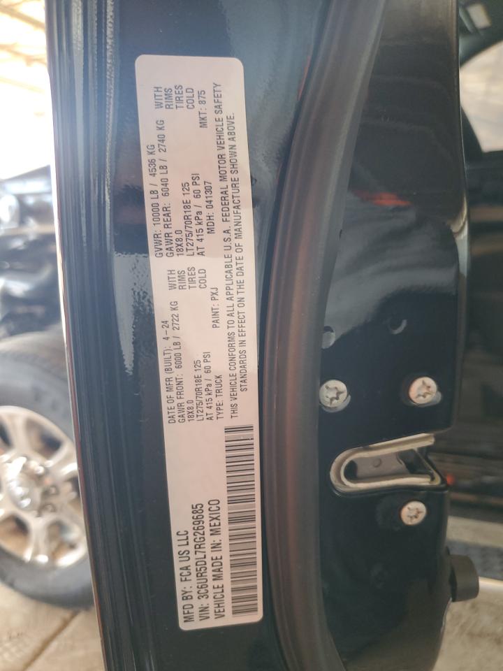 2024 Ram 2500 Big Horn VIN: 3C6UR5DL7RG269685 Lot: 85379685