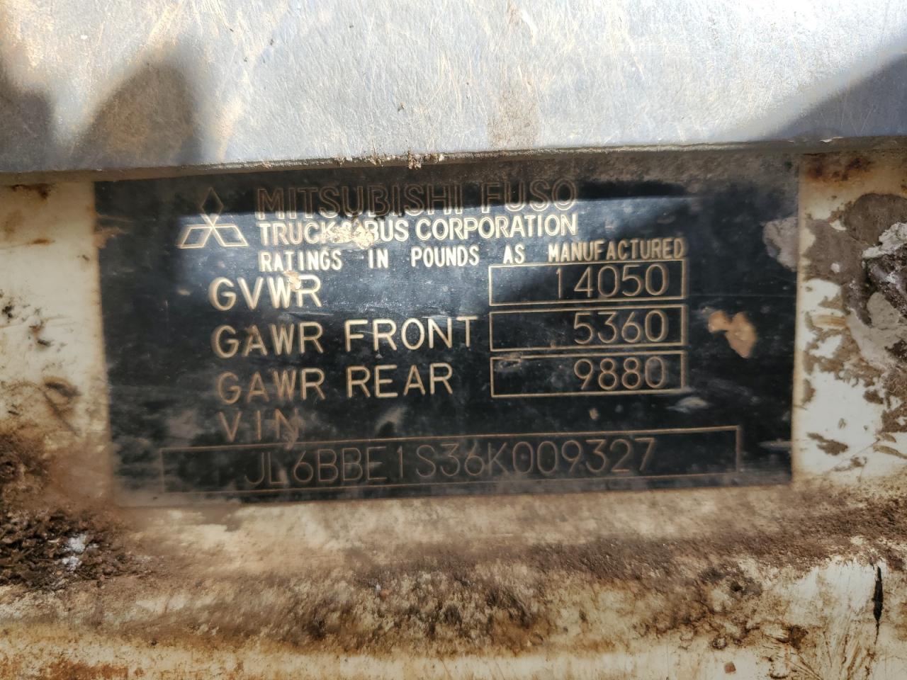 2006 Mitsubishi Fe 84D Flatbed Truck VIN: JL6BBE1S36K009327 Lot: 90546425