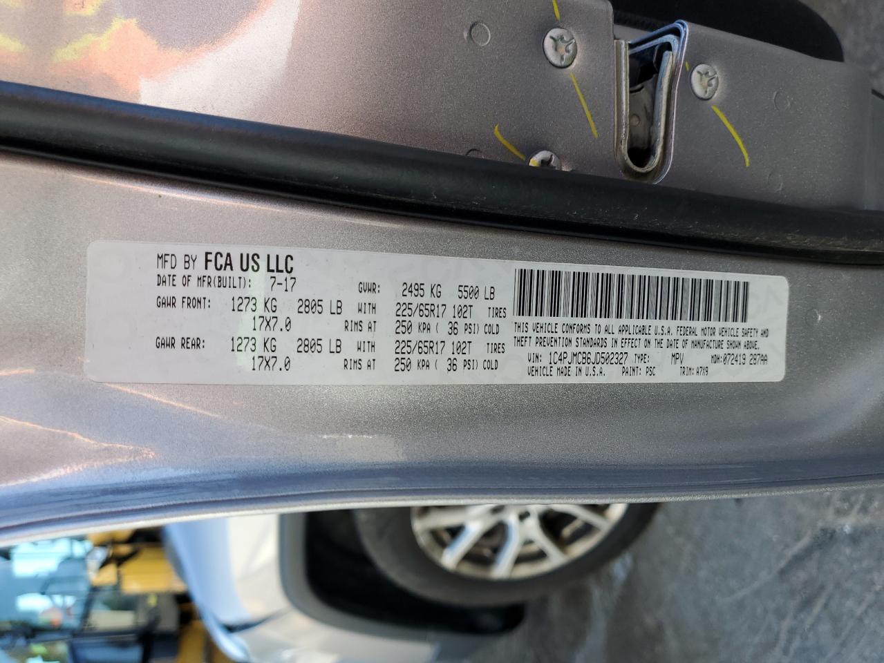 2018 Jeep Cherokee Latitude VIN: 1C4PJMCB6JD502327 Lot: 84456755