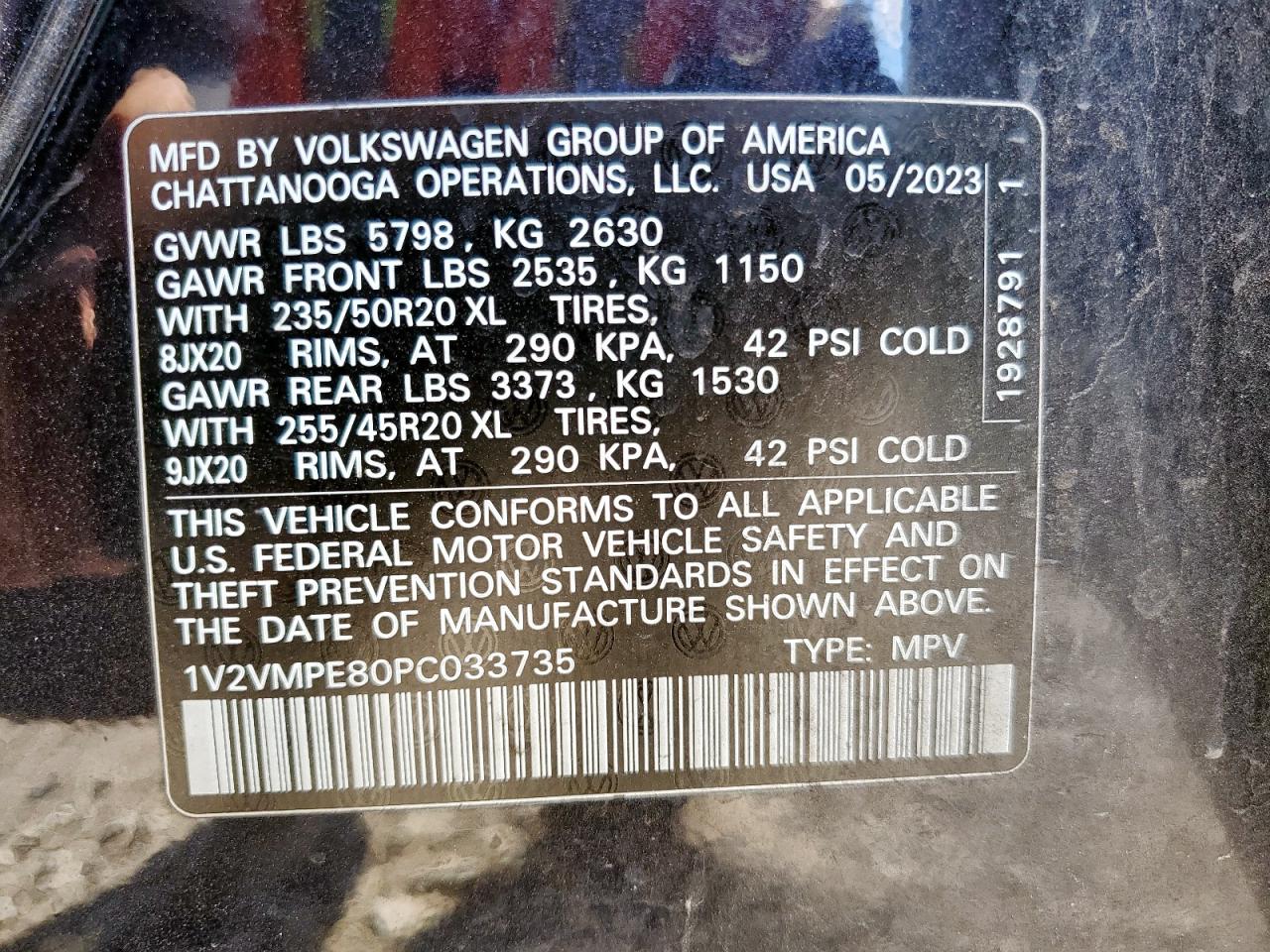 2023 Volkswagen Id.4 Pro S VIN: 1V2VMPE80PC033735 Lot: 84879815