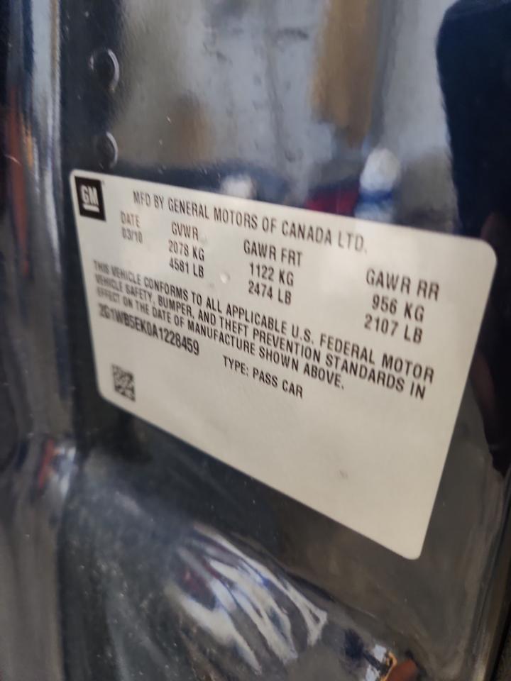 2010 Chevrolet Impala Lt VIN: 2G1WB5EK0A1228459 Lot: 85137365