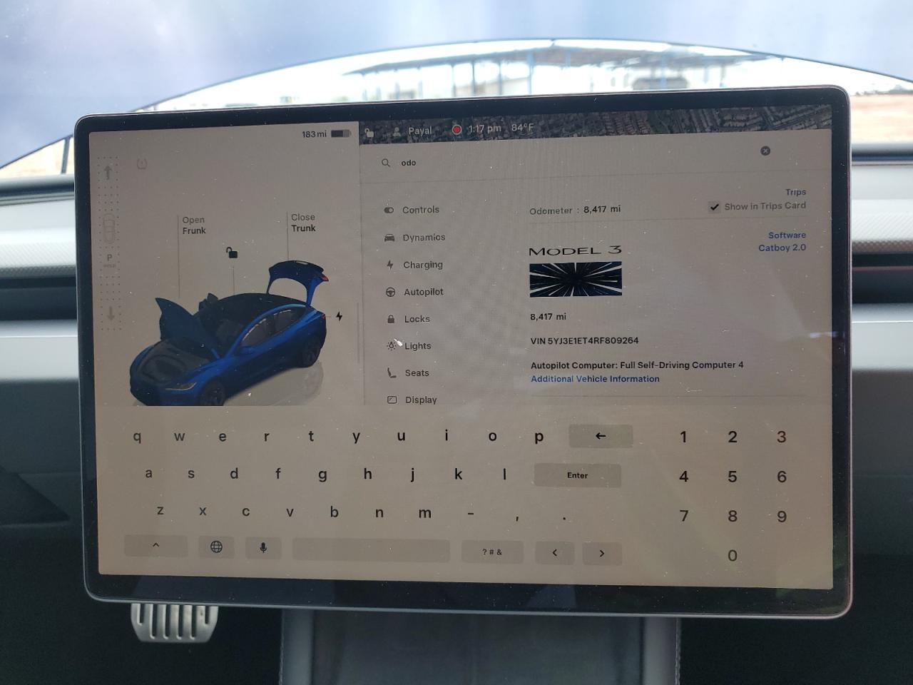 2024 Tesla Model 3 VIN: 5YJ3E1ET4RF809264 Lot: 86236385