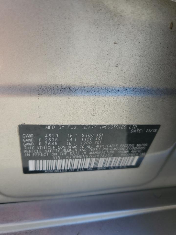 2016 Subaru Legacy 3.6R Limited VIN: 4S3BNEN67G3028259 Lot: 84937675