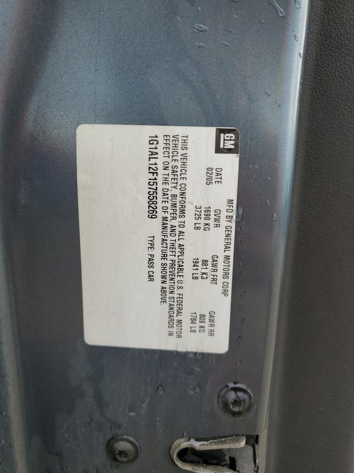 2005 Chevrolet Cobalt Ls VIN: 1G1AL12F157558269 Lot: 85748715