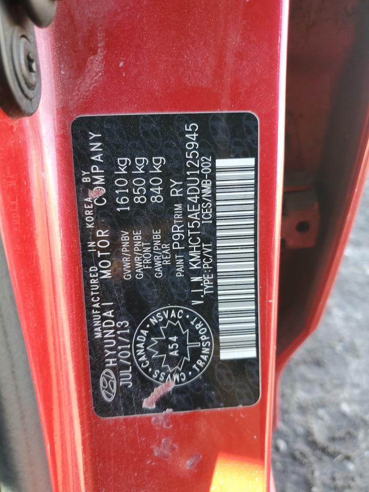 2013 Hyundai Accent Gls VIN: KMHCT5AE4DU125945 Lot: 85083795