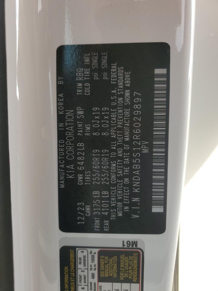 2024 Kia Ev9 Light VIN: KNDAB5S12R6029897 Lot: 90284335