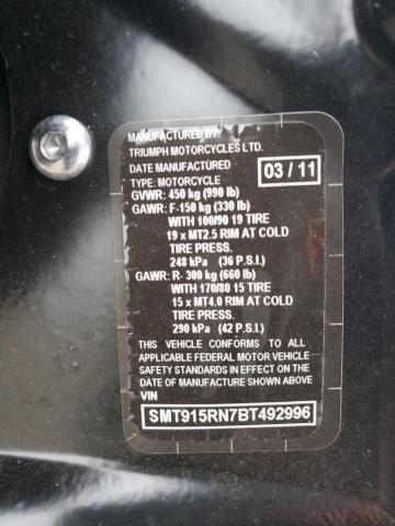 2011 TRIUMPH MOTORCYCLE SPEED MASTER  