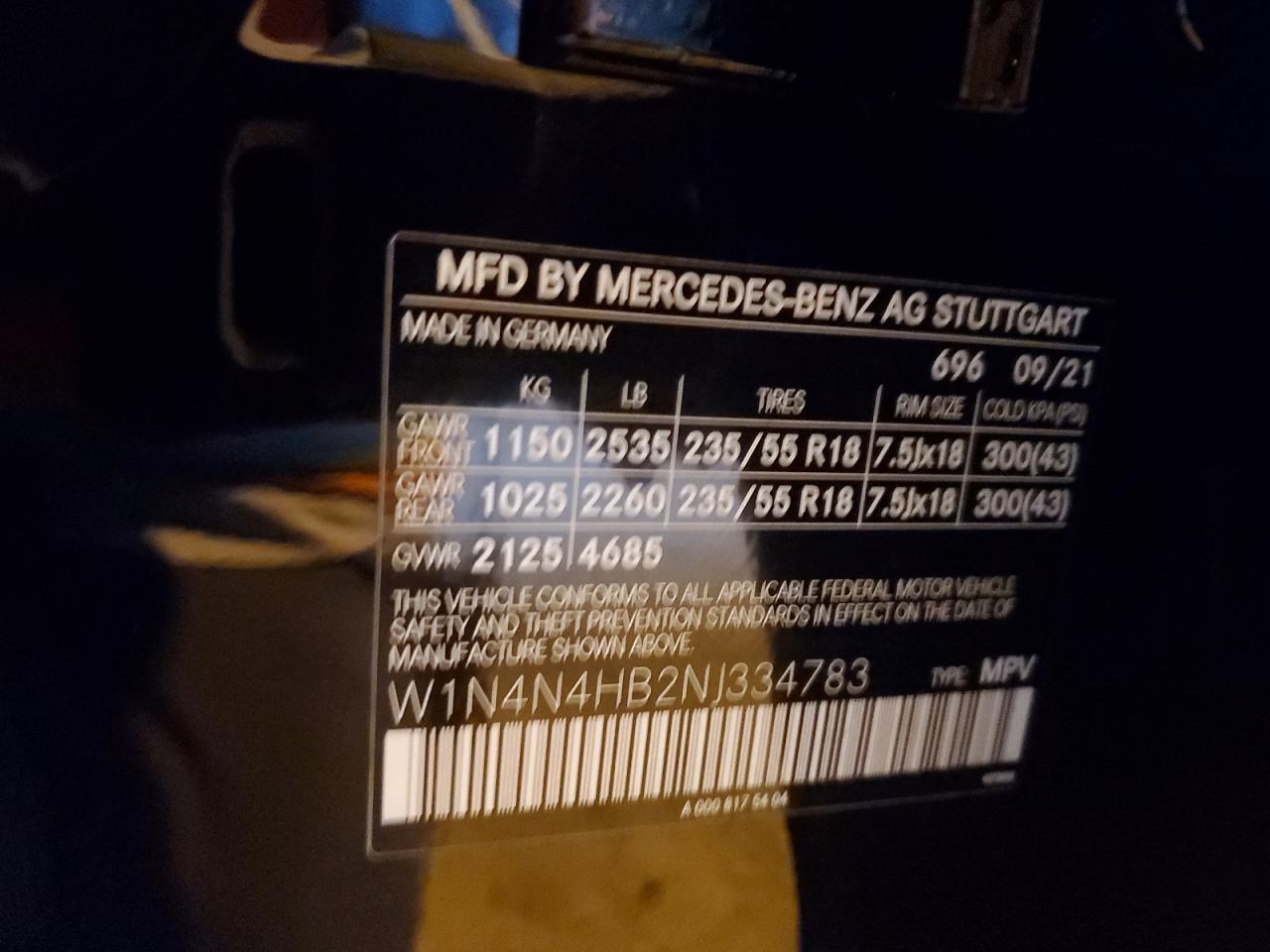 2022 Mercedes-Benz Gla 250 4Matic VIN: W1N4N4HB2NJ334783 Lot: 82368545