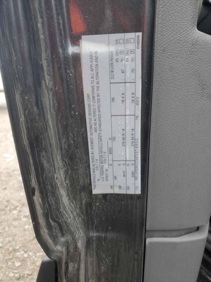 2014 Mercedes-Benz Sprinter 2500 VIN: WD3PE8CC5E5914852 Lot: 93308405