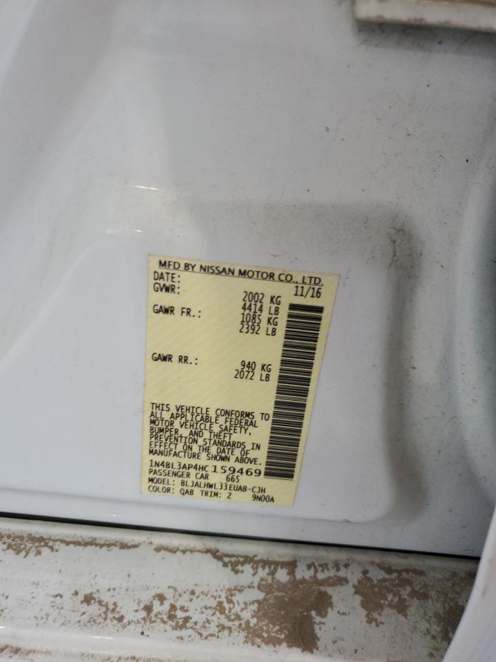 2017 Nissan Altima 3.5Sl VIN: 1N4BL3AP4HC159469 Lot: 84597975