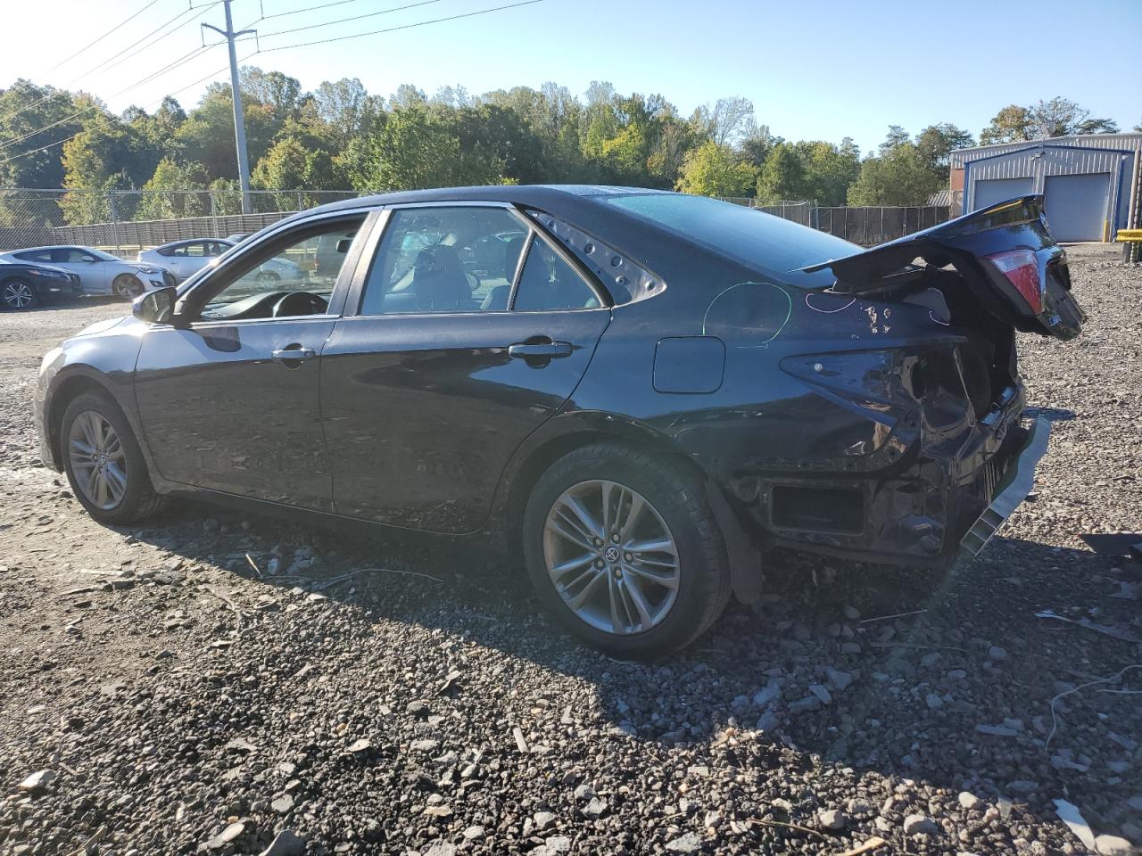 2017 Toyota Camry Le black sedan gas 4T1BF1FK9HU367789 photo #3