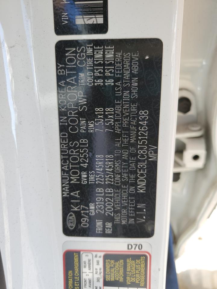 2018 Kia Niro Touring VIN: KNDCE3LC8J5126438 Lot: 87277345