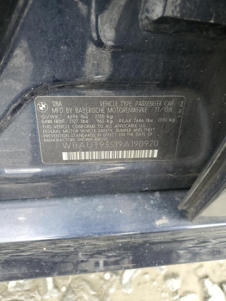 2009 BMW 328 It VIN: WBAUT93519A190920 Lot: 85697935