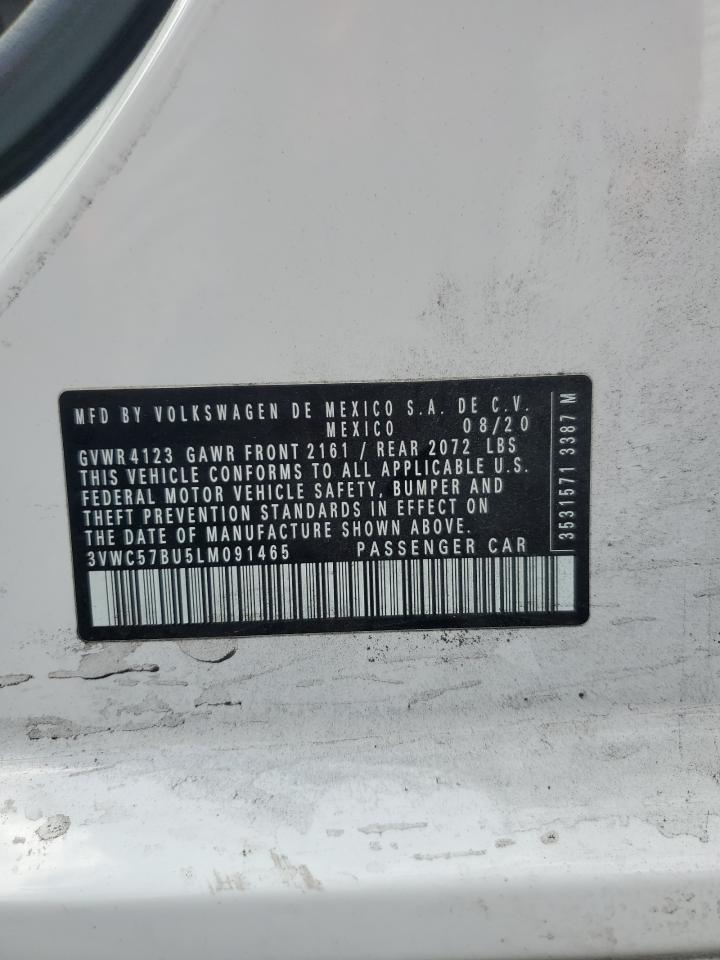 2020 Volkswagen Jetta S VIN: 3VWC57BU5LM091465 Lot: 86184965