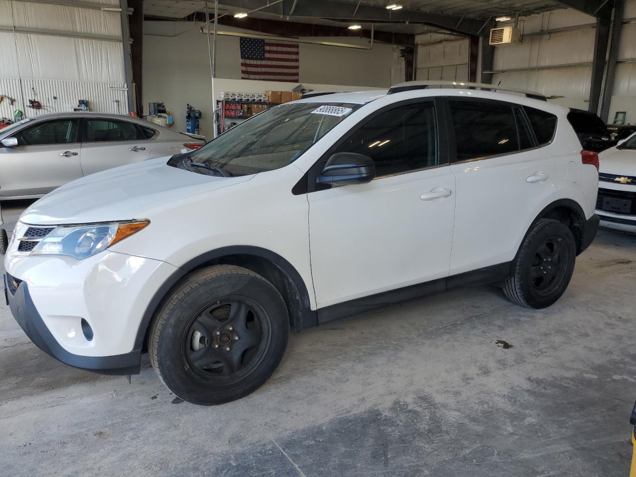 2015 Toyota Rav4 Le white  gas 2T3BFREV0FW260807 photo #1
