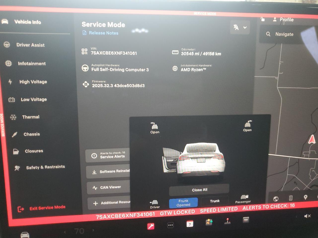 2022 Tesla Model X VIN: 7SAXCBE6XNF341061 Lot: 84867405