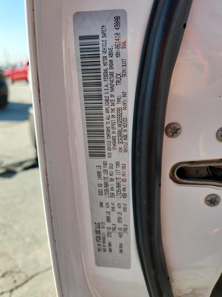 2019 Ram 3500 Longhorn VIN: 3C63RRKLXKG558295 Lot: 85088985