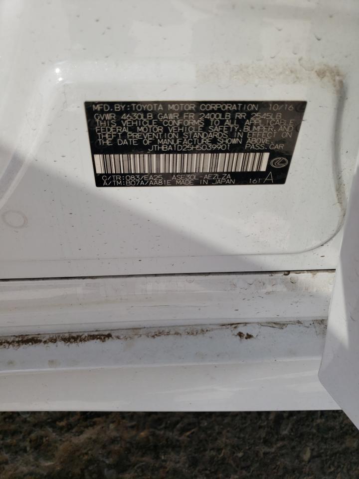 2017 Lexus Is 200T VIN: JTHBA1D25H5039901 Lot: 85864495