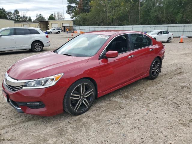  HONDA ACCORD 2016 Красный