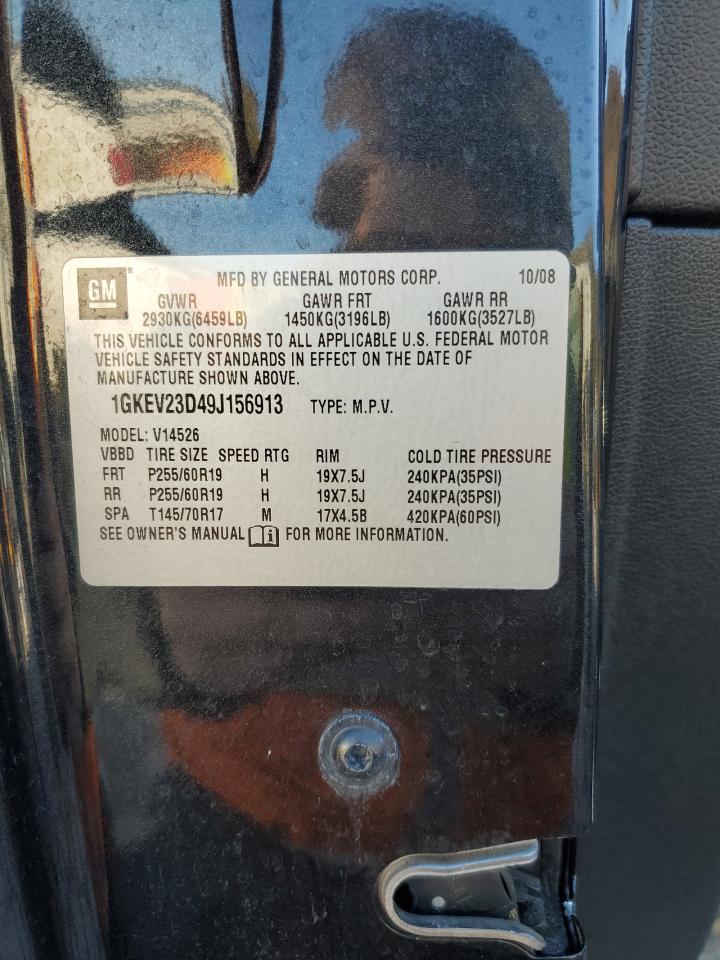 2009 GMC Acadia Slt-1 VIN: 1GKEV23D49J156913 Lot: 90972265