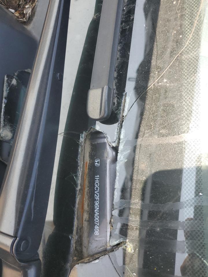 2022 Honda Accord Touring VIN: 1HGCV2F96NA007408 Lot: 85522125