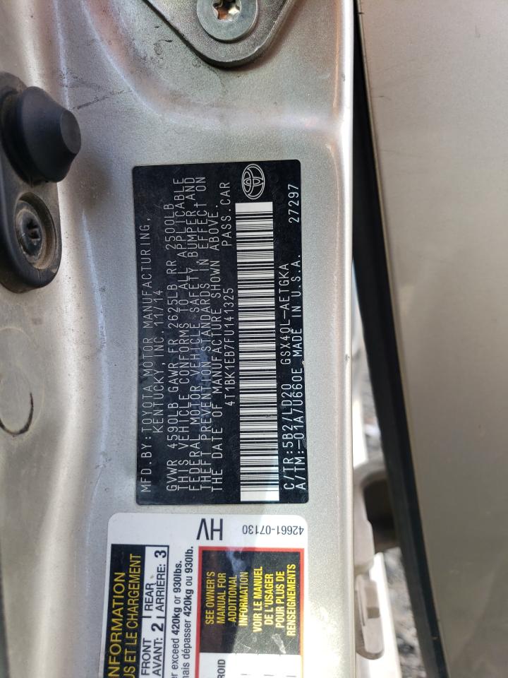 2015 Toyota Avalon Xle VIN: 4T1BK1EB7FU141325 Lot: 82314545