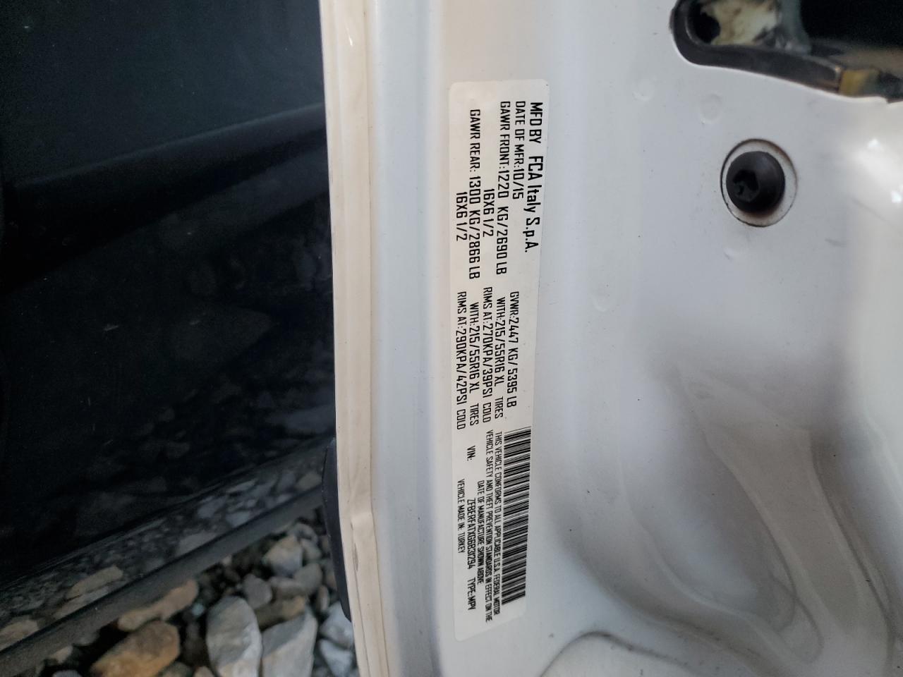 2016 Ram Promaster City Delivery Van VIN: ZFBERFATXG6B31294 Lot: 90578325