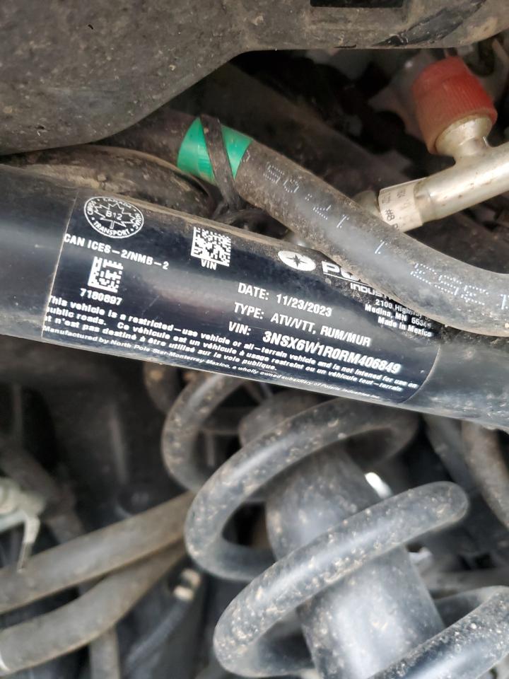 2024 Polaris Ranger Crew Xd 1500 Northstar Edition Ultimate VIN: 3NSX6W1R0RM406849 Lot: 90321375