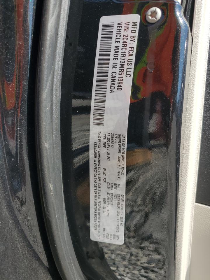 2021 Chrysler Pacifica Hybrid Touring VIN: 2C4RC1R73MR513940 Lot: 84914595