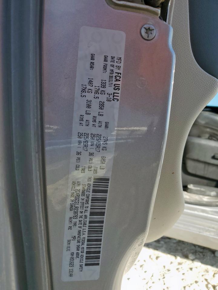 2018 Dodge Grand Caravan Sxt VIN: 2C4RDGCG1JR238783 Lot: 85930915